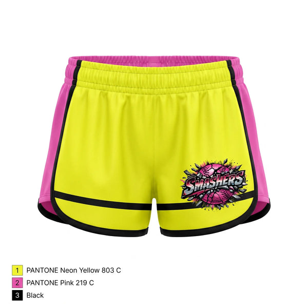 Womens Shorts, OK Smashers, Softball, Teamtime, Team time, sublimation, custom sports apparel, team uniforms, spirit wear, spiritwear, sports uniforms, custom shirts, team store, custom team store, fundraiser sports, apparel fundraiser