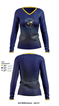 Chapelgate Christian Academy Softball 69454440 Women's Long Sleeve V-neck Shirt - 4