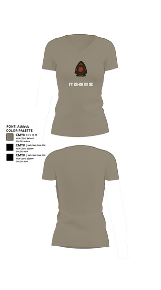 Womens Short Sleeve Vneck Shirt, FY 25-26 OU RC, Army, Teamtime, Team time, sublimation, custom sports apparel, team uniforms, spirit wear, spiritwear, sports uniforms, custom shirts, team store, custom team store, fundraiser sports, apparel fundraiser