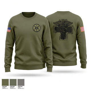 Crew Neck Sweatshirt, Tactical medic, EMS/EMT, Teamtime, Team time, sublimation, custom sports apparel, team uniforms, spirit wear, spiritwear, sports uniforms, custom shirts, team store, custom team store, fundraiser sports, apparel fundraiser