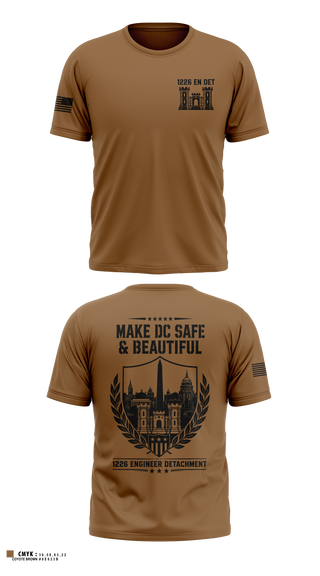 Old School Cotton Feel Shirt, 1226 EN DET, National Guard, Teamtime, Team time, sublimation, custom sports apparel, team uniforms, spirit wear, spiritwear, sports uniforms, custom shirts, team store, custom team store, fundraiser sports, apparel fundraiser