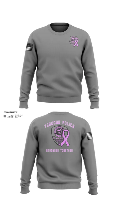 Tesuque Police Dept 47912639 Crew Neck Sweatshirt - 22