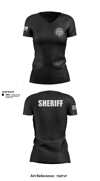 Womens Short Sleeve Vneck Shirt, South Central Ohio Major Crimes Unit, Police, Teamtime, Team time, sublimation, custom sports apparel, team uniforms, spirit wear, spiritwear, sports uniforms, custom shirts, team store, custom team store, fundraiser sports, apparel fundraiser