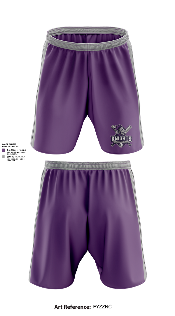 Athletic Shorts With Pockets, Knights Baseball Club, Baseball, Teamtime, Team time, sublimation, custom sports apparel, team uniforms, spirit wear, spiritwear, sports uniforms, custom shirts, team store, custom team store, fundraiser sports, apparel fundraiser
