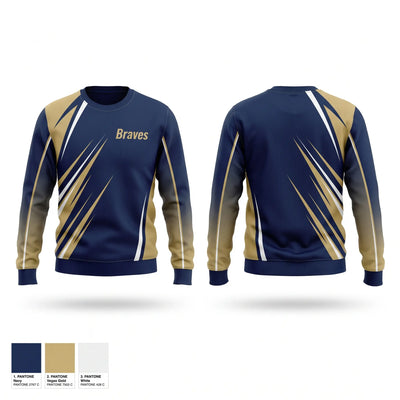 Braves Crew Neck Sweatshirt - 1
