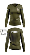 Miami Police Department 44557573 Women's Long Sleeve V-neck Shirt - 4
