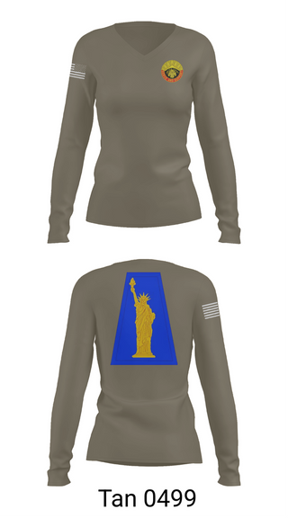 Womens Long Sleeve Vneck Shirt, 389th CSSB, , Teamtime, Team time, sublimation, custom sports apparel, team uniforms, spirit wear, spiritwear, sports uniforms, custom shirts, team store, custom team store, fundraiser sports, apparel fundraiser