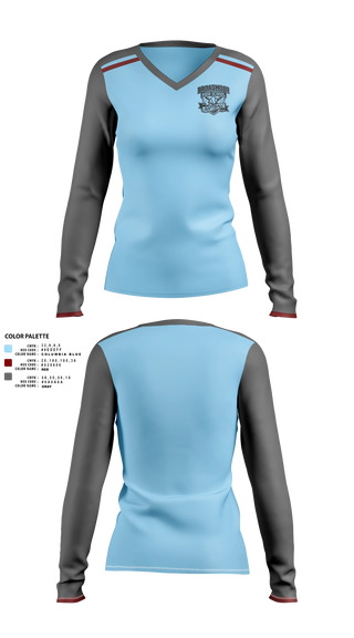 Womens Long Sleeve Vneck Shirt, Broadmoor High School Softball, Softball, Teamtime, Team time, sublimation, custom sports apparel, team uniforms, spirit wear, spiritwear, sports uniforms, custom shirts, team store, custom team store, fundraiser sports, apparel fundraiser