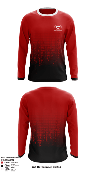 Long Sleeve Performance Shirt, Greenville Senior High School Swimming, Swimming, Teamtime, Team time, sublimation, custom sports apparel, team uniforms, spirit wear, spiritwear, sports uniforms, custom shirts, team store, custom team store, fundraiser sports, apparel fundraiser