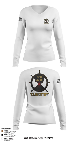 Womens Long Sleeve Vneck Shirt, LCU 2025 kings mountain, Army, Teamtime, Team time, sublimation, custom sports apparel, team uniforms, spirit wear, spiritwear, sports uniforms, custom shirts, team store, custom team store, fundraiser sports, apparel fundraiser