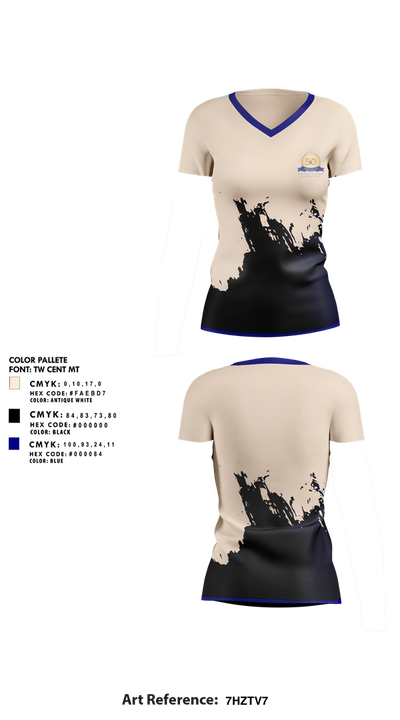 amory 81278460 Women's Short Sleeve V-neck Shirt - 1