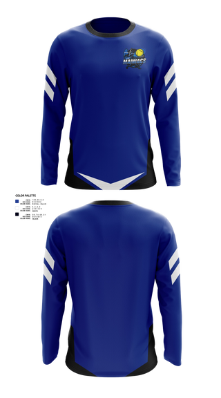 Long Sleeve Performance Shirt, Capital Area Mainiacs, Softball, Teamtime, Team time, sublimation, custom sports apparel, team uniforms, spirit wear, spiritwear, sports uniforms, custom shirts, team store, custom team store, fundraiser sports, apparel fundraiser