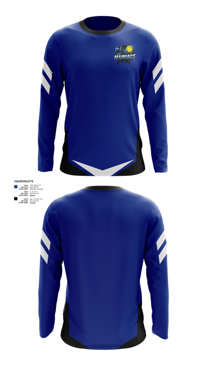 Capital Area Mainiacs Long Sleeve Performance Shirt 21