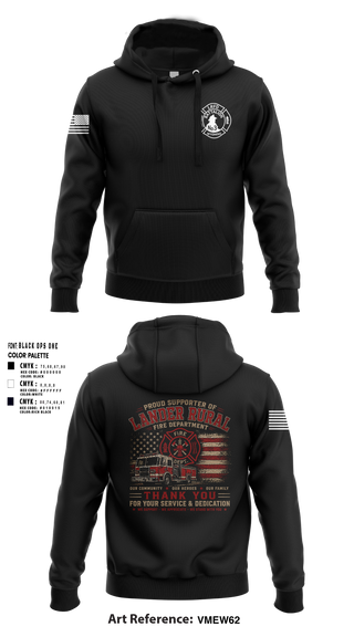 Hoodie, Lander rural fire, Fire Department, Teamtime, Team time, sublimation, custom sports apparel, team uniforms, spirit wear, spiritwear, sports uniforms, custom shirts, team store, custom team store, fundraiser sports, apparel fundraiser
