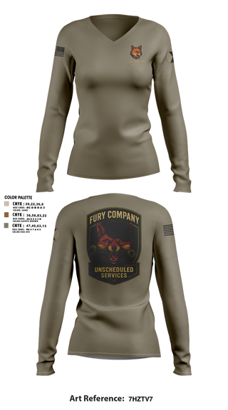 Womens Long Sleeve Vneck Shirt, Unscheduled Service, , Teamtime, Team time, sublimation, custom sports apparel, team uniforms, spirit wear, spiritwear, sports uniforms, custom shirts, team store, custom team store, fundraiser sports, apparel fundraiser