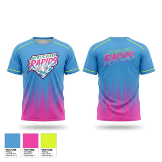 Short Sleeve Performance Shirt, Mystic River Rapids, Baseball, Teamtime, Team time, sublimation, custom sports apparel, team uniforms, spirit wear, spiritwear, sports uniforms, custom shirts, team store, custom team store, fundraiser sports, apparel fundraiser