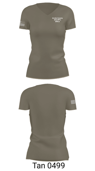 Womens Short Sleeve Vneck Shirt, Grady County Sheriff’s Office, Police, Teamtime, Team time, sublimation, custom sports apparel, team uniforms, spirit wear, spiritwear, sports uniforms, custom shirts, team store, custom team store, fundraiser sports, apparel fundraiser
