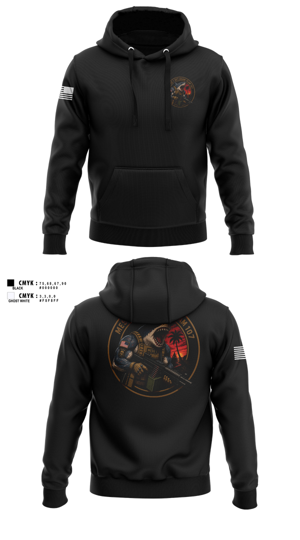 Hoodie, MESG-1 DET GUAM TEAM 707, Navy, Teamtime, Team time, sublimation, custom sports apparel, team uniforms, spirit wear, spiritwear, sports uniforms, custom shirts, team store, custom team store, fundraiser sports, apparel fundraiser