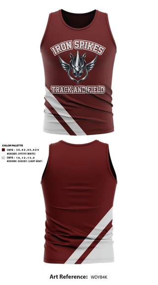 Tank Top, Iron Spikes Track & Field Club, Track & Field, Teamtime, Team time, sublimation, custom sports apparel, team uniforms, spirit wear, spiritwear, sports uniforms, custom shirts, team store, custom team store, fundraiser sports, apparel fundraiser