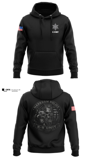 Hoodie, Markham Police K-9 Unit, Police, Teamtime, Team time, sublimation, custom sports apparel, team uniforms, spirit wear, spiritwear, sports uniforms, custom shirts, team store, custom team store, fundraiser sports, apparel fundraiser