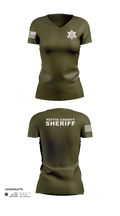 Pettis County Sherrifs Office 47206732 Women's Short Sleeve V-neck Shirt - 50