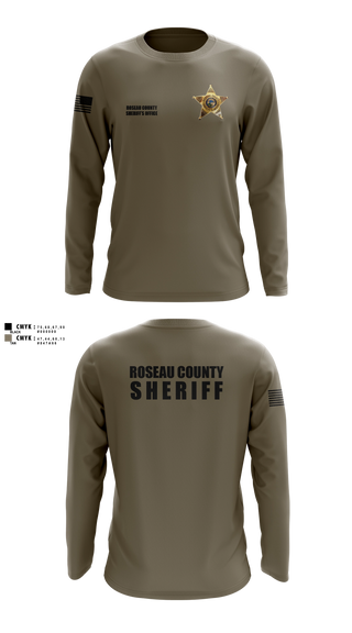 Long Sleeve Performance Shirt, Roseau County Sheriff’s Office, Police, Teamtime, Team time, sublimation, custom sports apparel, team uniforms, spirit wear, spiritwear, sports uniforms, custom shirts, team store, custom team store, fundraiser sports, apparel fundraiser