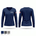 San Angelo Fire Department Women's Long Sleeve V-neck Shirt - 1