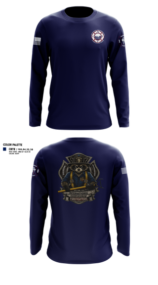 Long Sleeve Performance Shirt, Sheridan fire district, Fire Department, Teamtime, Team time, sublimation, custom sports apparel, team uniforms, spirit wear, spiritwear, sports uniforms, custom shirts, team store, custom team store, fundraiser sports, apparel fundraiser