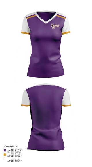 Womens Short Sleeve Vneck Shirt, Potosi Elite, Softball, Teamtime, Team time, sublimation, custom sports apparel, team uniforms, spirit wear, spiritwear, sports uniforms, custom shirts, team store, custom team store, fundraiser sports, apparel fundraiser