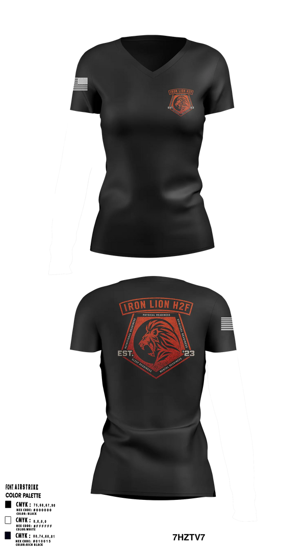 Womens Short Sleeve Vneck Shirt, 35th CSB H2F, Army, Teamtime, Team time, sublimation, custom sports apparel, team uniforms, spirit wear, spiritwear, sports uniforms, custom shirts, team store, custom team store, fundraiser sports, apparel fundraiser