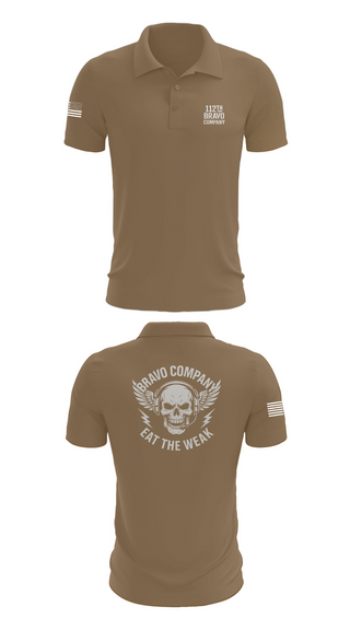 Short Sleeve Performance Polo, 112th Signal Battalion B CO, , Teamtime, Team time, sublimation, custom sports apparel, team uniforms, spirit wear, spiritwear, sports uniforms, custom shirts, team store, custom team store, fundraiser sports, apparel fundraiser