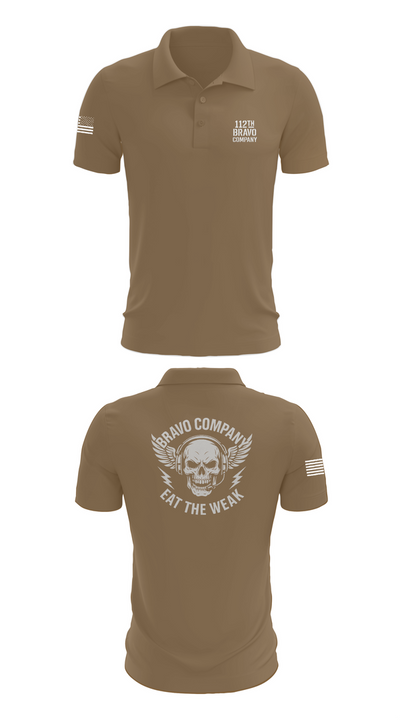 112th Signal Battalion B CO 38281413 Short Sleeve Performance Polo - 7
