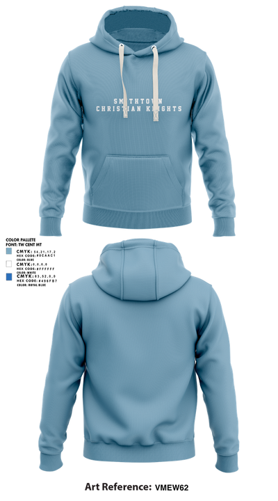 smithtown christian knights 97464592 Hoodie - 1