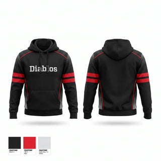 Hoodie, Diablos, Baseball, Teamtime, Team time, sublimation, custom sports apparel, team uniforms, spirit wear, spiritwear, sports uniforms, custom shirts, team store, custom team store, fundraiser sports, apparel fundraiser