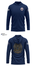 Sheridan fire district Long Sleeve Performance Shirt with hood - 11