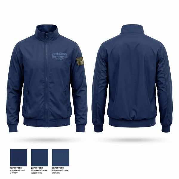 Windbreaker, Harristown Fire Protection District, Fire Department, Teamtime, Team time, sublimation, custom sports apparel, team uniforms, spirit wear, spiritwear, sports uniforms, custom shirts, team store, custom team store, fundraiser sports, apparel fundraiser