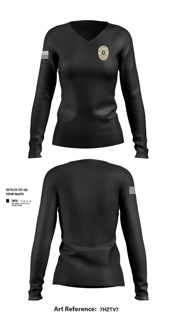 Womens Long Sleeve Vneck Shirt, Police, Police, Teamtime, Team time, sublimation, custom sports apparel, team uniforms, spirit wear, spiritwear, sports uniforms, custom shirts, team store, custom team store, fundraiser sports, apparel fundraiser