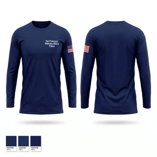 Long Sleeve Performance Shirt, San Francisco Veterans Affairs Police, Police, Teamtime, Team time, sublimation, custom sports apparel, team uniforms, spirit wear, spiritwear, sports uniforms, custom shirts, team store, custom team store, fundraiser sports, apparel fundraiser