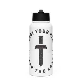 Friends Baptist Church 38718112 Stainless Steel Water Bottle with a Straw Lid