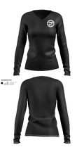 Arkansas School for the Deaf and Blind 10117380 Women's Long Sleeve V-neck Shirt - 1