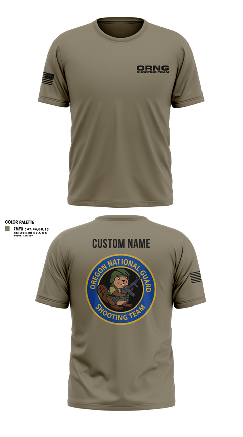 Old School Cotton Feel Shirt, Oregon national guard shooting team, Army, Teamtime, Team time, sublimation, custom sports apparel, team uniforms, spirit wear, spiritwear, sports uniforms, custom shirts, team store, custom team store, fundraiser sports, apparel fundraiser
