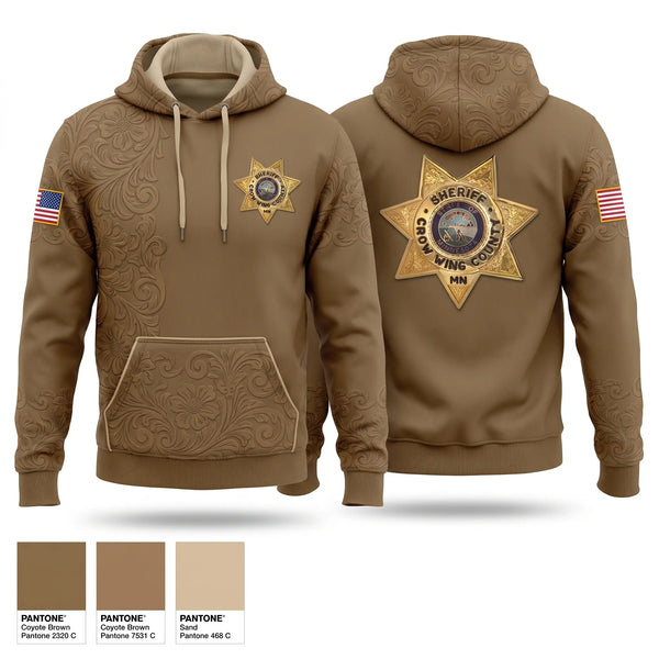 Hoodie, Crow Wing County Sheriff, Police, Teamtime, Team time, sublimation, custom sports apparel, team uniforms, spirit wear, spiritwear, sports uniforms, custom shirts, team store, custom team store, fundraiser sports, apparel fundraiser