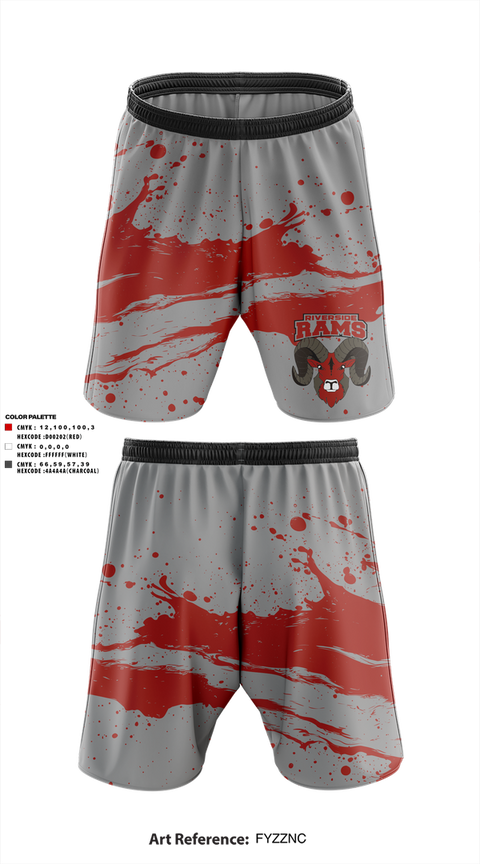 Athletic Shorts With Pockets, Riverside Rams, , Teamtime, Team time, sublimation, custom sports apparel, team uniforms, spirit wear, spiritwear, sports uniforms, custom shirts, team store, custom team store, fundraiser sports, apparel fundraiser