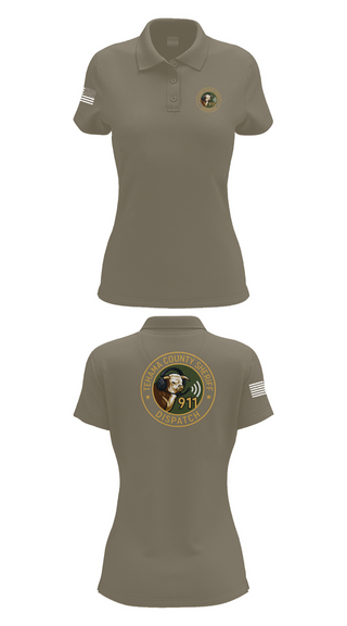 Womens Short Sleeve Performance Polo, TCSO DISPATCH, , Teamtime, Team time, sublimation, custom sports apparel, team uniforms, spirit wear, spiritwear, sports uniforms, custom shirts, team store, custom team store, fundraiser sports, apparel fundraiser