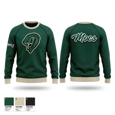 Jacksonville Athletic Academy College Moccasins 43447806 Crew Neck Sweatshirt - 1