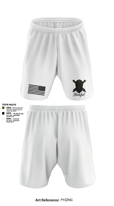 Hateful Hotel 2nd Plt 51321648 Athletic Shorts With Pockets - 2