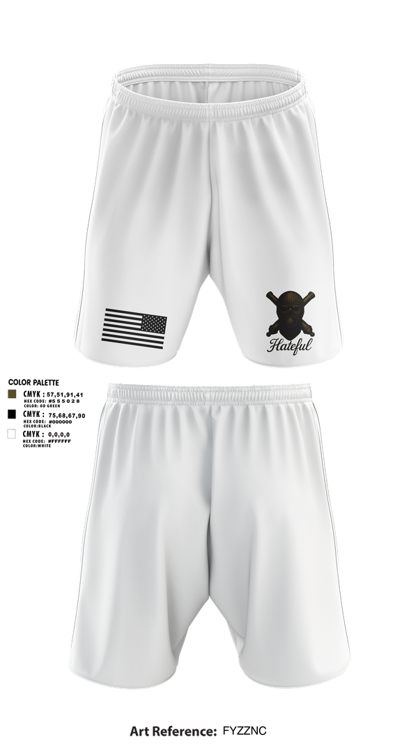 Athletic Shorts With Pockets, Hateful Hotel 2nd Plt, , Teamtime, Team time, sublimation, custom sports apparel, team uniforms, spirit wear, spiritwear, sports uniforms, custom shirts, team store, custom team store, fundraiser sports, apparel fundraiser
