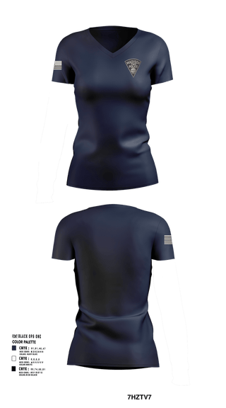 Womens Short Sleeve Vneck Shirt, Madison Township, Police, Teamtime, Team time, sublimation, custom sports apparel, team uniforms, spirit wear, spiritwear, sports uniforms, custom shirts, team store, custom team store, fundraiser sports, apparel fundraiser