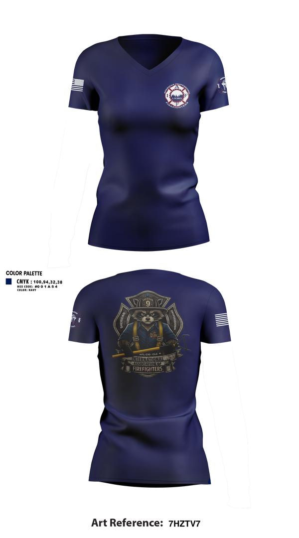 Womens Short Sleeve Vneck Shirt, Sheridan fire district, Fire Department, Teamtime, Team time, sublimation, custom sports apparel, team uniforms, spirit wear, spiritwear, sports uniforms, custom shirts, team store, custom team store, fundraiser sports, apparel fundraiser