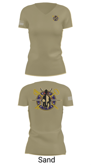 Womens Short Sleeve Vneck Shirt, A Company 68th DSSB 4ID, , Teamtime, Team time, sublimation, custom sports apparel, team uniforms, spirit wear, spiritwear, sports uniforms, custom shirts, team store, custom team store, fundraiser sports, apparel fundraiser